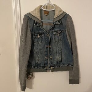 American Eagle Denim Hooded Jacket